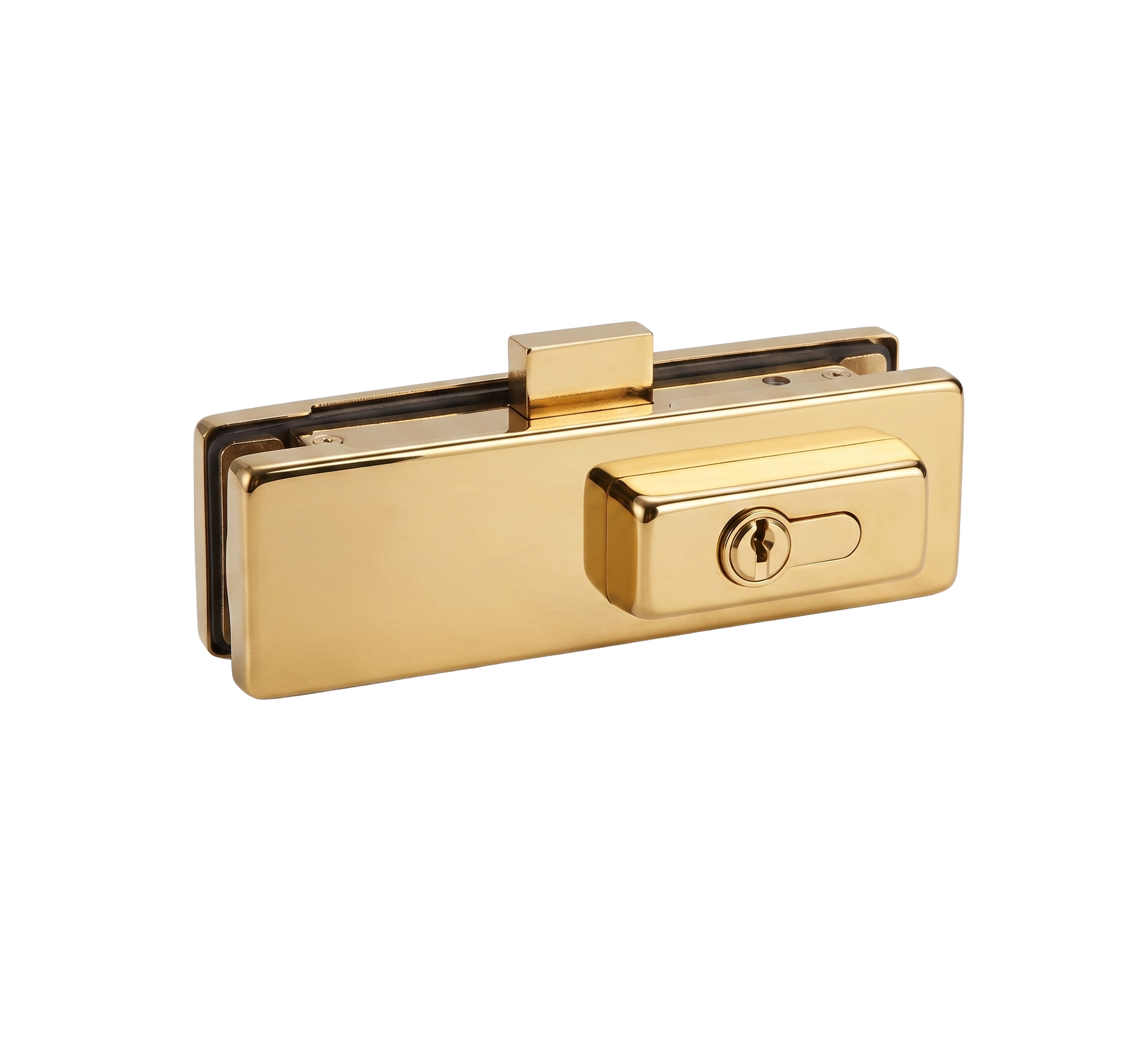 Dorman® DM-90G Door Center Patch Lock with D/B Lock & 5 Keys – SUS304 – Mirror Gold