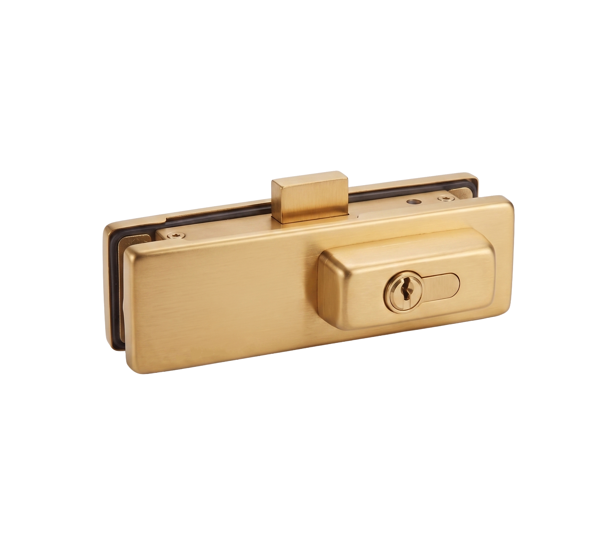 Dorman® DM-90GS Door Center Patch Lock with D/B Lock & 5 Keys – SUS304 – Satin Gold