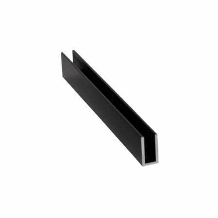 Dorman® U-Type Aluminum Shower Glass Profile – Black (U10M)