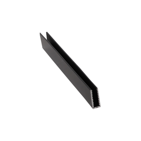 Dorman® U-Type Serrated Aluminum Shower Glass Profile – Black