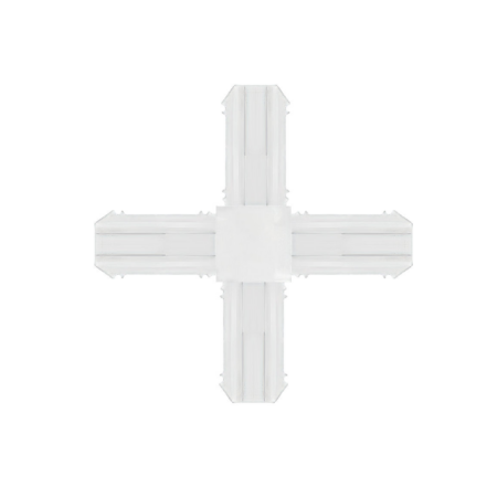AL7® 4-Way Cross Connector (White) for 16×7 Georgian Bar