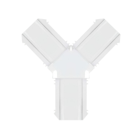 AL7® Y Shape Connector (White) for 20×5 Georgian Bar System – AL7Y520W