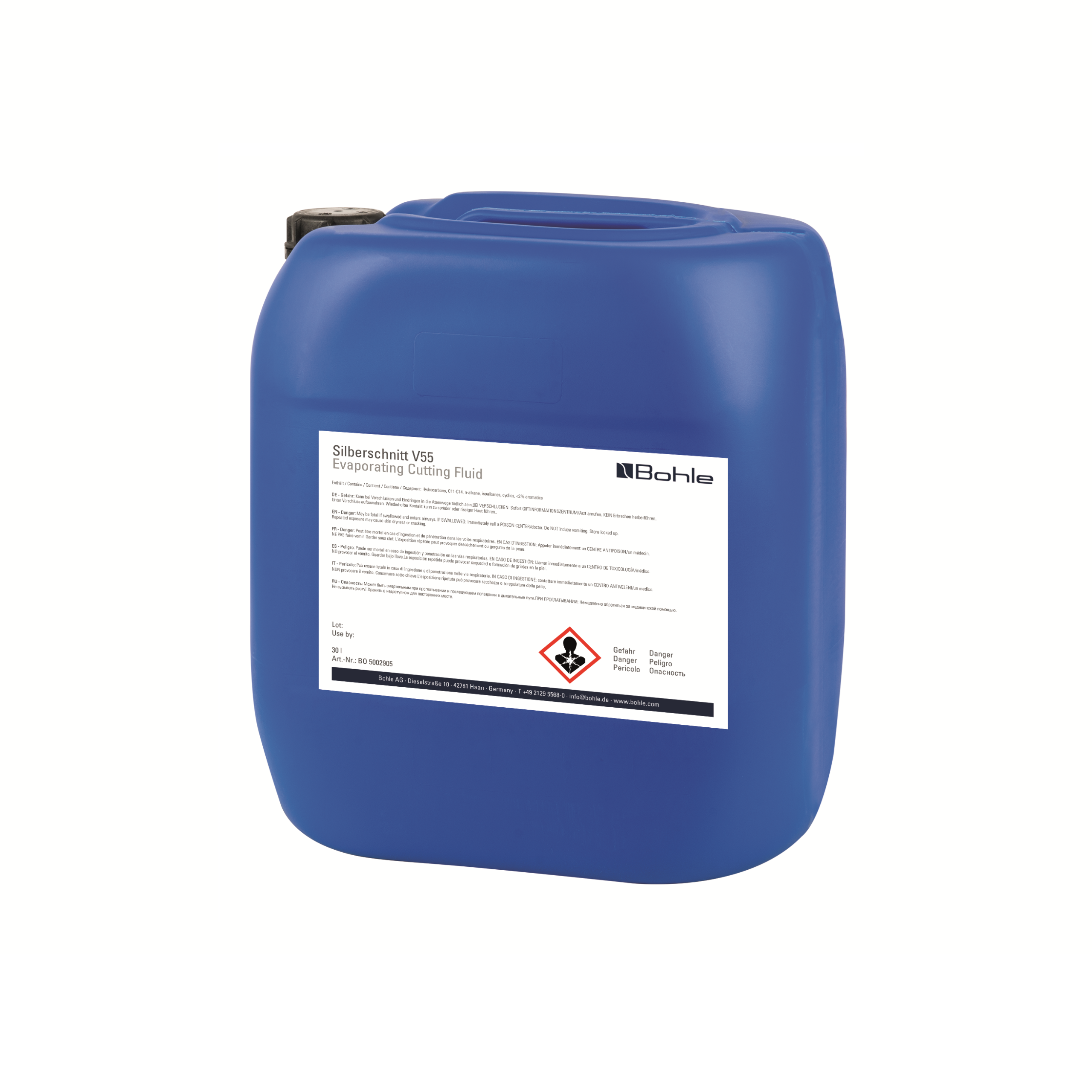 Bohle Silberschnitt® V55 Medium-Evaporation Cutting Fluid – 30 Litres